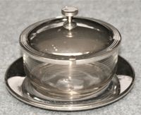 Um1920 Art Deco WMF Straußenmarke Glasdose Metall-Tablett +Deckel Nordrhein-Westfalen - Bergisch Gladbach Vorschau