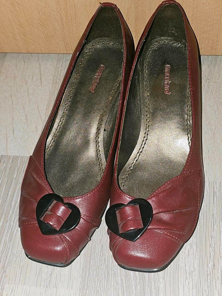 Graceland Damen Schuhe Pumps Ballerina Bordo Gr.36 ungetragen in Hannover