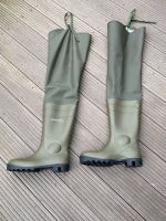 Dunlop Watstiefel / Oberschenkelstiefel Gr. 45 olivgrün Nordfriesland - Seeth Vorschau