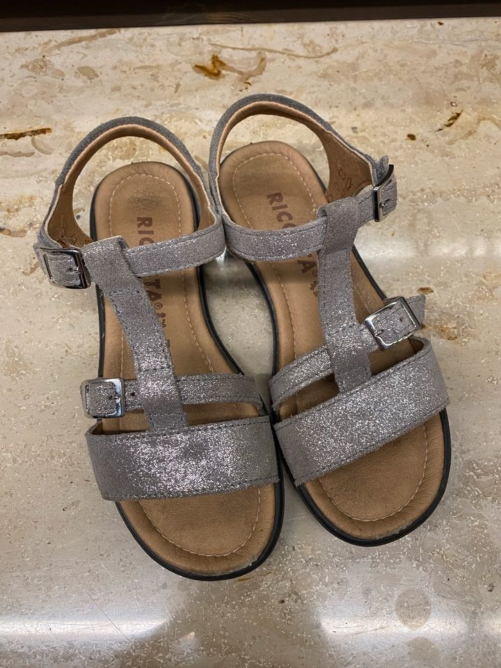 Sandalen für Mädchen - silber - Gr. 34 - Ricosta in Kelkheim