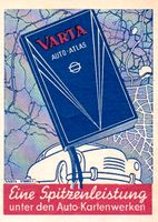 Varta  Autoatlas Straßenkarten Werbeanzeige- Reklame 1951 Baden-Württemberg - Steinen Vorschau