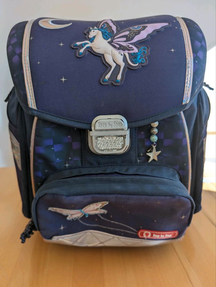 Büchertasche Set, Step by Step,Pegasus, lila mit Zubehör in Gunzenhausen