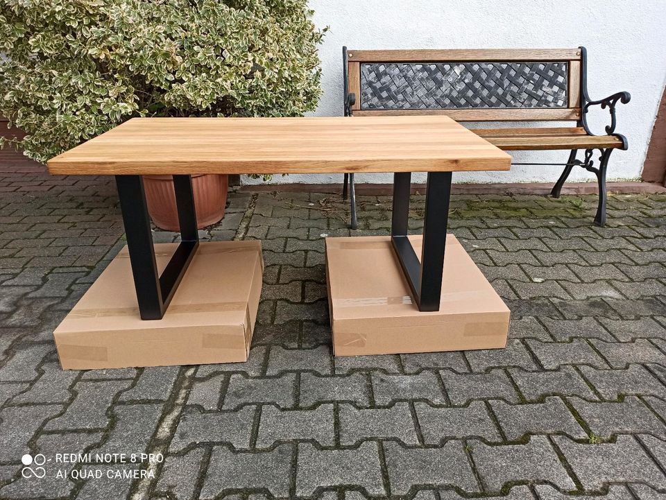 Couchtisch Eiche Massiv Holz 115x51x65 cm. in Bielefeld