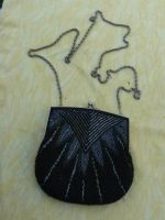 Abendtasche Vintage mit Perlenbestickte Tasche schwarz Vintage * Nordrhein-Westfalen - Kirchlengern Vorschau