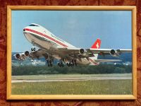 Bild, Poster, Swissair Boeing 747-157, 43 x 31 cm, Start, Zürich Brandenburg - Döbern Vorschau