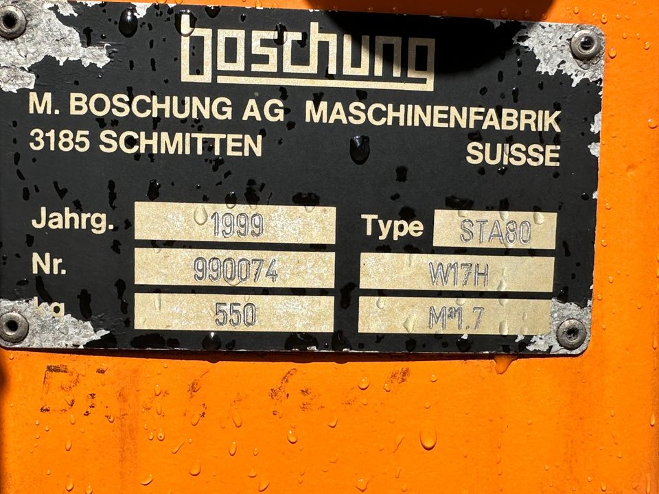 Boschung STA80 1,7m³ Salzstreuer Schnecke Winterdienst 990074 in Nürnberg (Mittelfr)