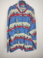 Adidas Vintage Pulloverjacke, mehrfarbiges Fleece-Sweatshirt München - Maxvorstadt Vorschau