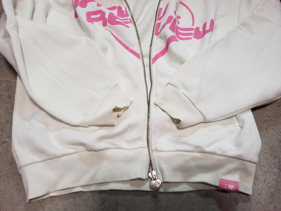 Review X MATW Sweatjacke, Zip-Hoodie, Gr. M, weiß-rosa in Neuburg a.d. Donau