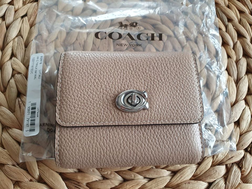 Coach Wallet Geldbörse Leder Taupe Neu in Berlin