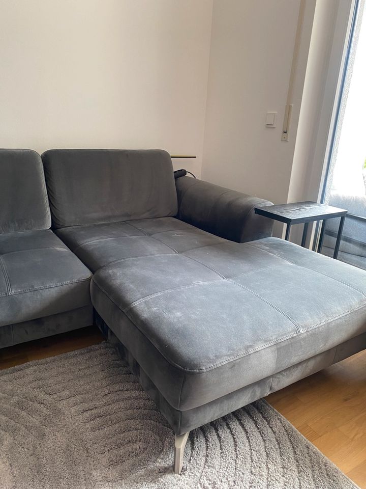 Wohnlandschaft, Sofa mit Rücksitzverstellung, anthrazit in Frankfurt am Main