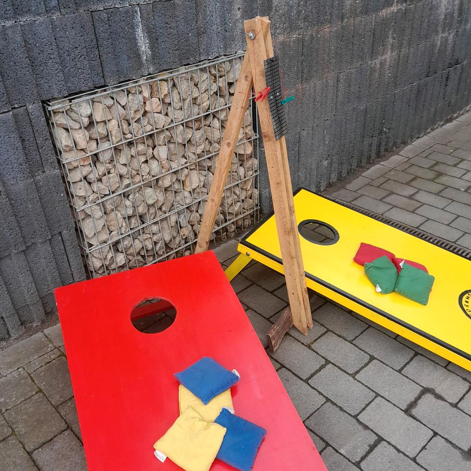 Cornhole VERMIETUNG kplt. Set 2 Boards 8 Bags u. Zählbrett in Pellingen