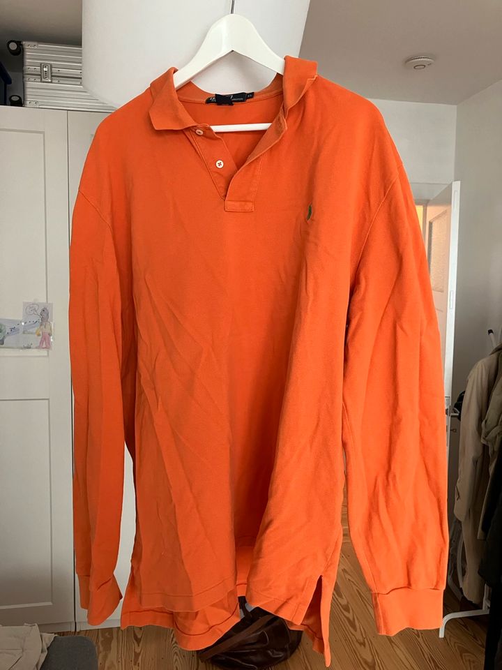 Langarm Poloshirt Ralph Lauren XL Orange in Hamburg