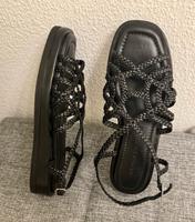 Melvin & Hamilton ❣️ Sandalen echtes Leder 38 schwarz Nordrhein-Westfalen - Merzenich Vorschau