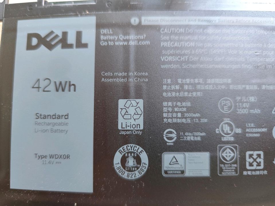 Dell Akku WDXOR Inspiron Latitude.11,4 V 42 Wh. 3500 mAh in Moers