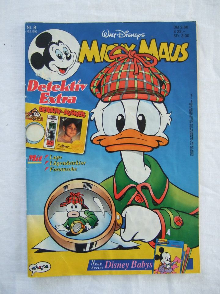Disney:  4 Micky Maus Comics: 8, 14, 15 + 20 von 1992 in Pohlheim