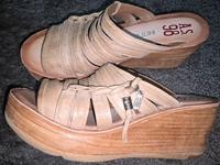 A.S.98 Echtleder Pantolette Gr. 40 beige Nordrhein-Westfalen - Werl Vorschau