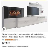 Wohnzimmer Schrank wand mit Kamin weiß Hochglanz Gröpelingen - Ohlenhof Vorschau