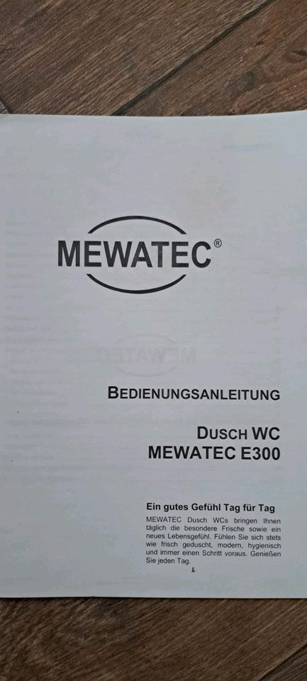 Dusch WC MEWATEC E300 in Blaustein