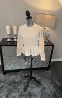 SANDRO Pullover Strick Perlen Wolle beige  Size 38 NP 329€ Mecklenburg-Vorpommern - Stralsund Vorschau