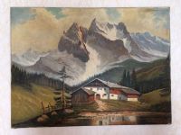 Ölbild, Gemälde, Ölgemälde, Berghof Almhütte, Berge See 80 x 60cm Bayern - Schwabach Vorschau