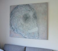 Acryl Bild, 120x100cm, Totenkopf Unikat Nordrhein-Westfalen - Rheine Vorschau