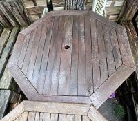 Garten Balkon Tisch Teak ca 1Meter Durchmesser Schleswig-Holstein - Tastrup Vorschau