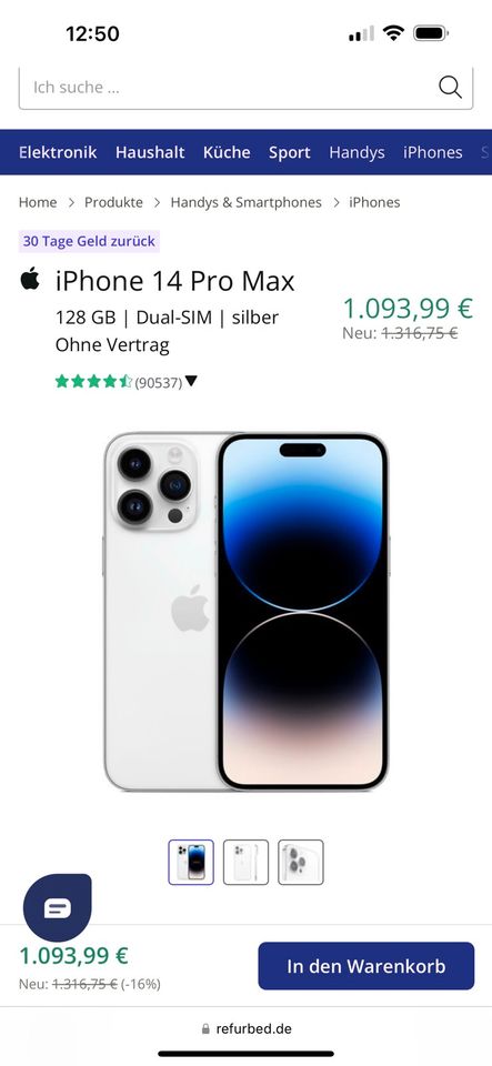 Sehr gutes iPhone 14 pro Max 128 gb in Ludwigsburg