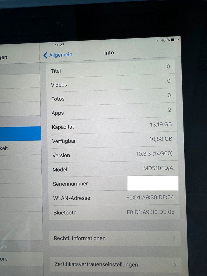 Apple iPad (4. Generation) WiFi November 2012 16GB Silber in Bad Suderode