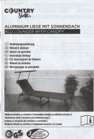 Country Side Aluminium Liege mit Sonnendach Bayern - Donauwörth Vorschau