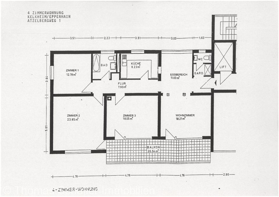 4,5 Zimmer Wohnung mit Balkon in Kelkheim/Eppenhain in Kelkheim