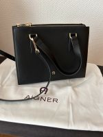 Aigner Handtasche LANA, schwarz Gold, Leder Bielefeld - Bielefeld (Innenstadt) Vorschau