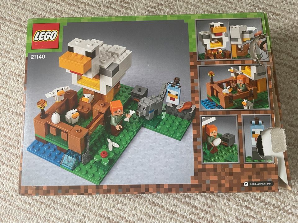 Lego Minecraft 21140 Hühnerstall Kind Spielzeug in Großkrotzenburg