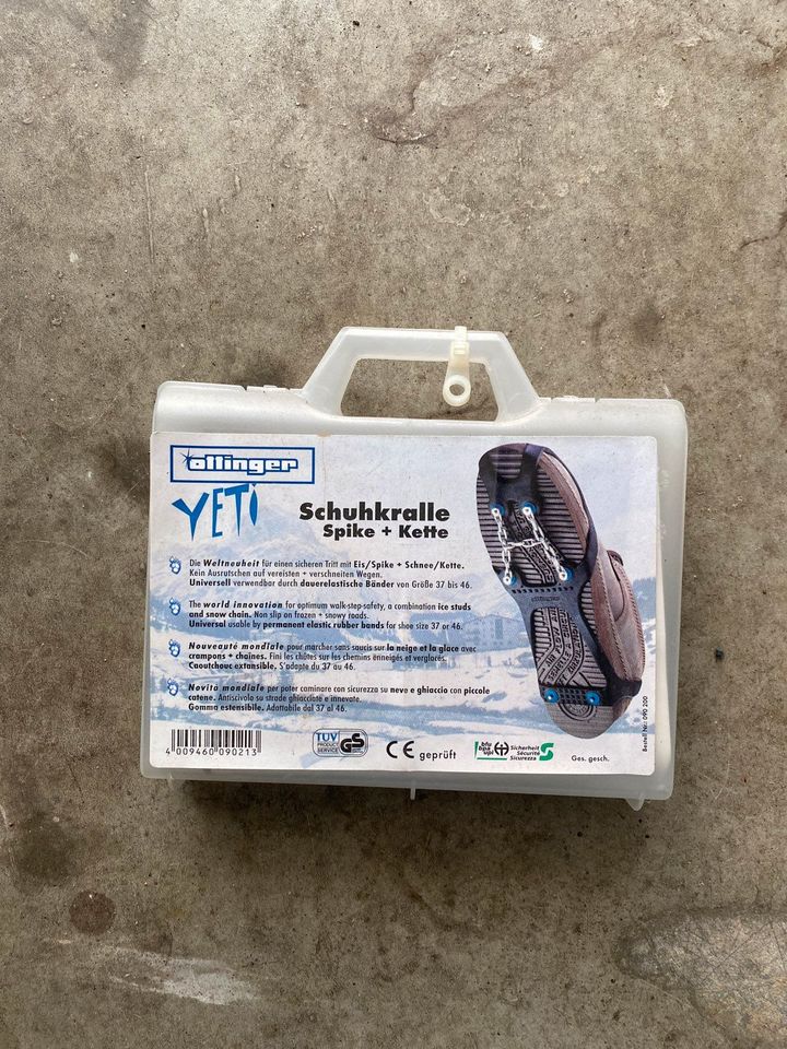 Schuhkralle Spike + Kette alfinger Yeti in Schwäbisch Gmünd