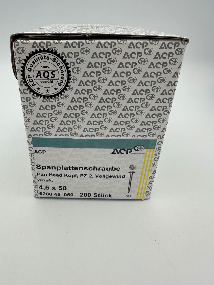 ACP Spanplattenschraube Pan Head Kopf, PZ ø4x40-6x60/ 200stk in Lotte