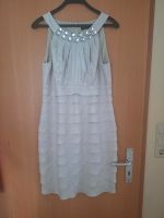 Kleid Gr 40/42 L grau beige Volant festlich Schleswig-Holstein - Flintbek Vorschau