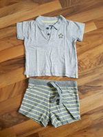 Polo Shirt Set mit kurzer Hose grau Gr.74/80 Duisburg - Neumühl Vorschau