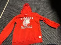 122-128 - hm Mädchen hoodie Einhorn rot Kapuze Pulli Nordrhein-Westfalen - Erftstadt Vorschau