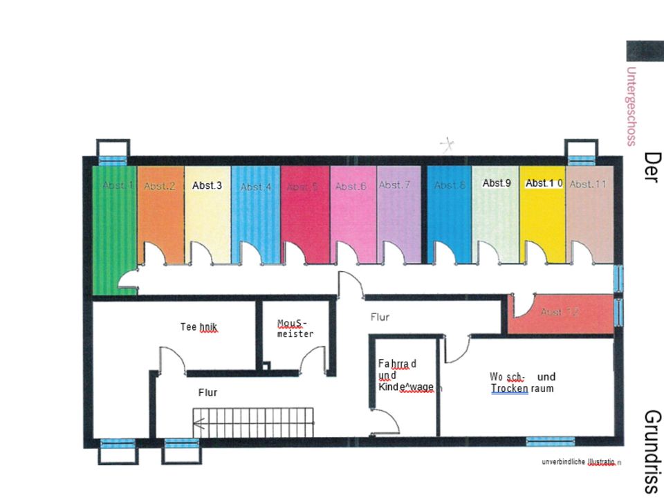 Vermietete 3 Zimmer Wohnung mit Balkon & Stellplatz in Waiblingen 67qm in Waiblingen