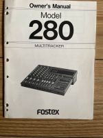 Fostex 280 Bedienungsanleitung (Englisch) 5€ inklusive Versand Dortmund - Mitte Vorschau