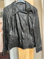 MARCCAIN schwarz Leder floral gemustert Brandenburg - Heideblick-Langengrassau Vorschau