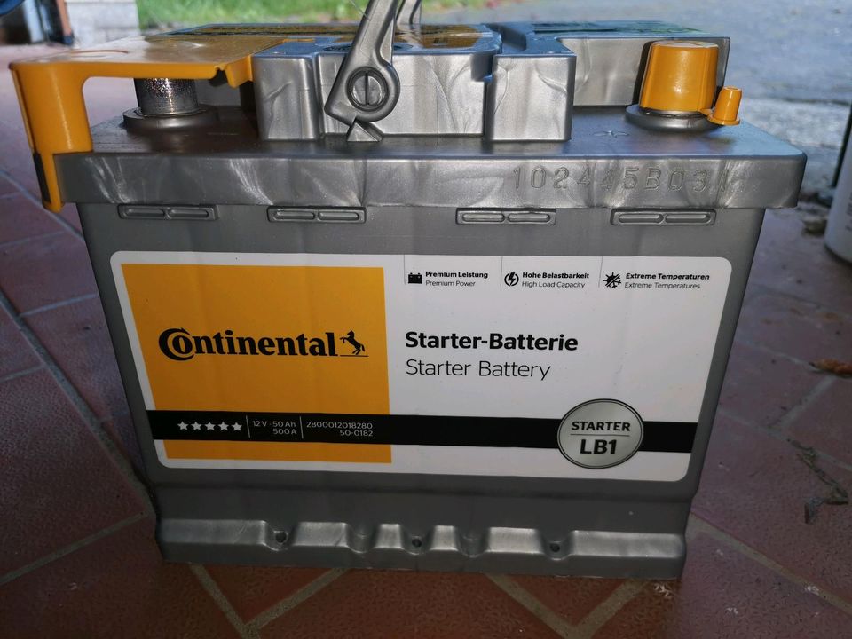 Batterie 12V 50Ah 500A in Schwalmstadt