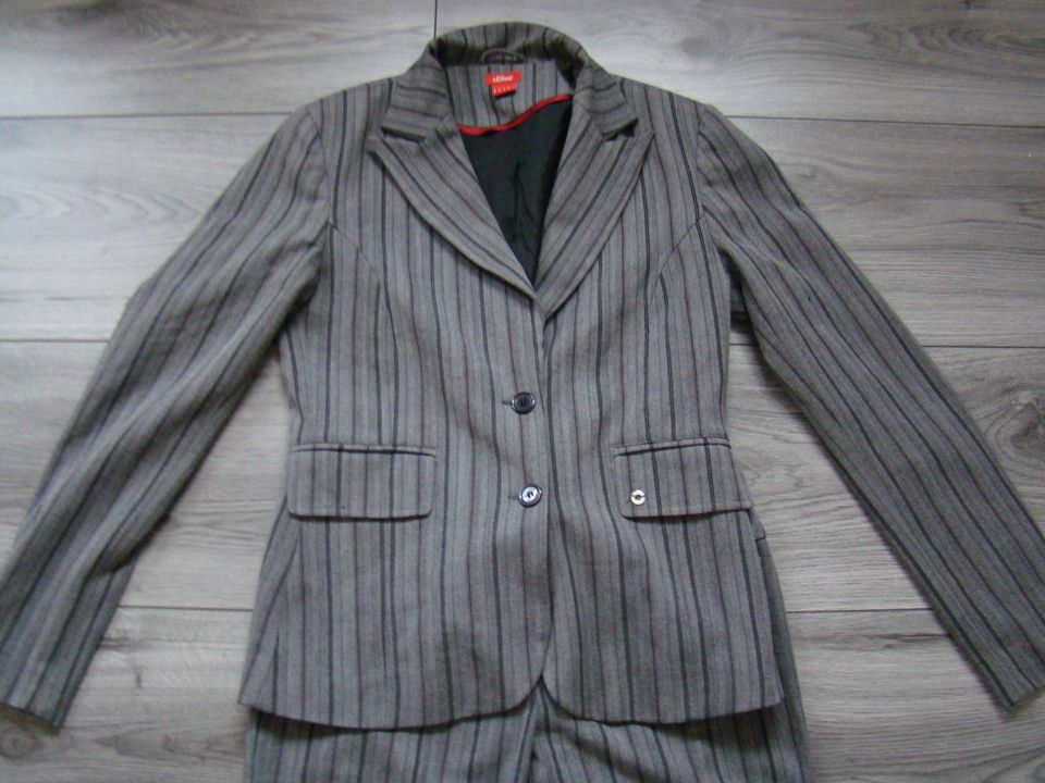 S.OLIVER Damen KOSTÜM Hosenanzug BLAZER 36 38 HOSE 40 Jacke GRAU in Menden