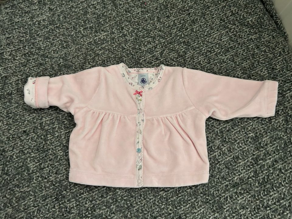 ❤️ PETIT BATEAU Nicki Jacke Cardigan rosa Blumen 67 62/68 ❤️ in Hagen