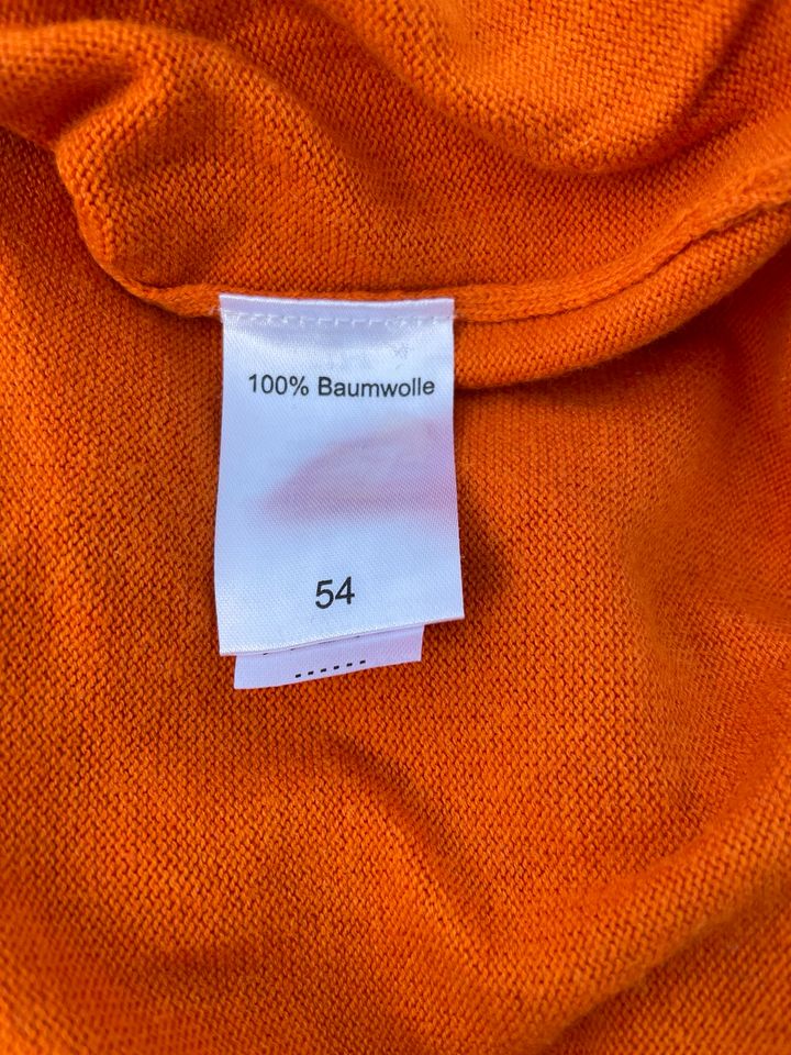 Walbusch Pullover Herren 54 orange in Erkelenz