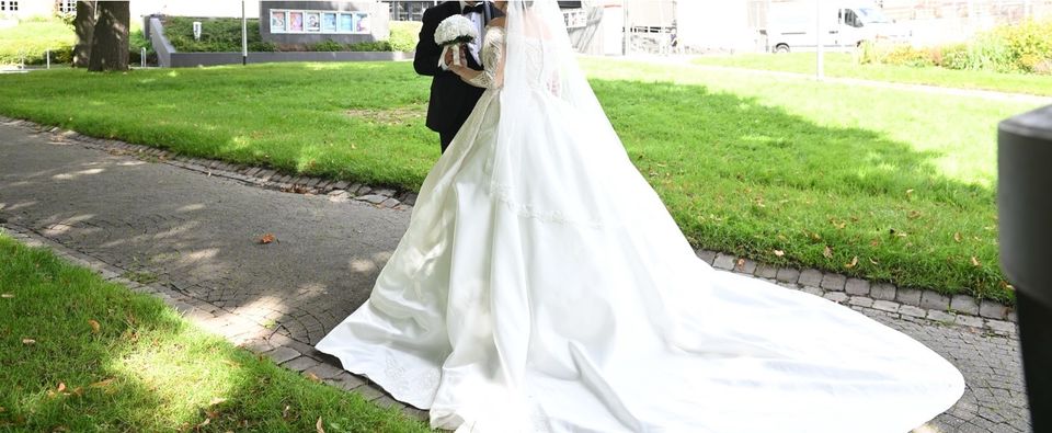 Hochzeit Kleid Dügün Elbise Brautkleid Standesamt Hochzeitkleid in Übach-Palenberg