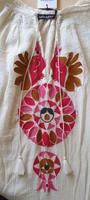 Antik Batik Tunika Kleid XL Ibiza Hippie Boho Creme bestickt Neu! Eimsbüttel - Hamburg Lokstedt Vorschau