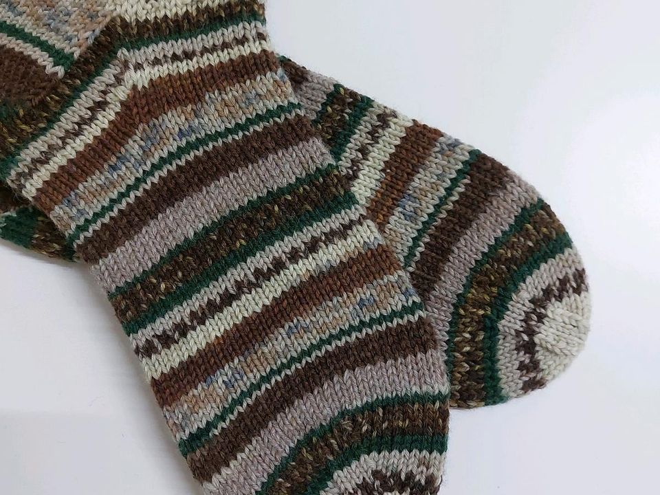 Wollsocken. Gr.45.Gestrickte Socken aus 8-fache Sockenwolle. in Warendorf