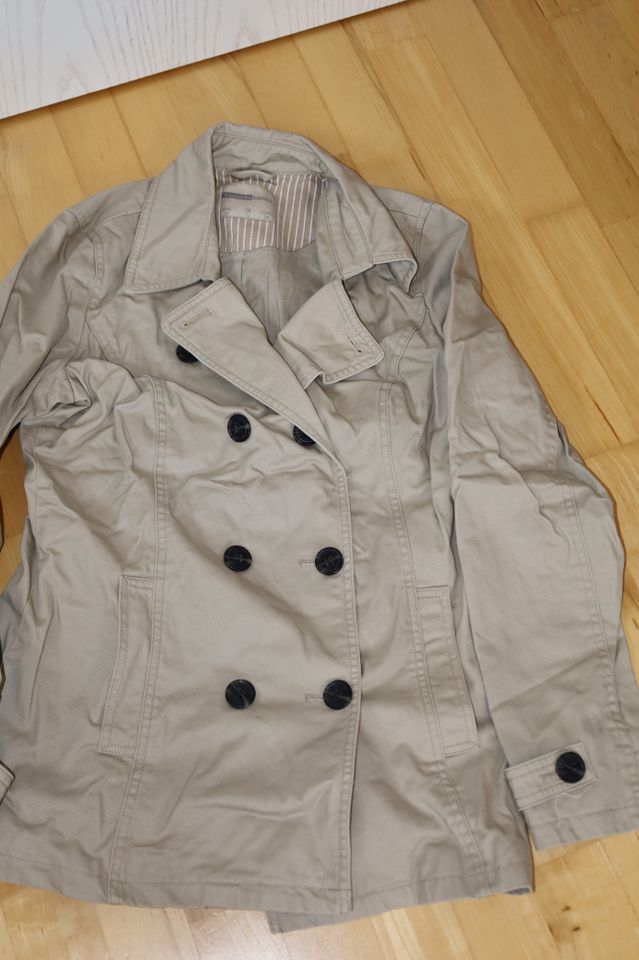 Tchibo TCM Damen Kurz Mantel Jacke beige Gr. 38 in Rosengarten