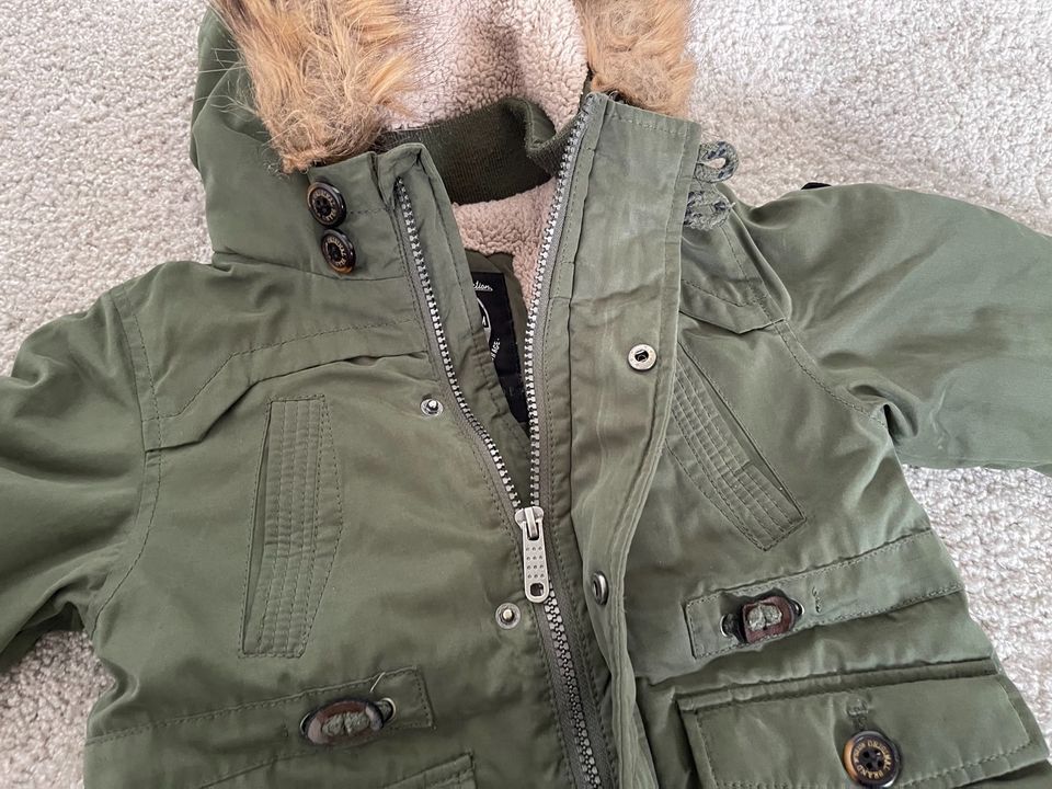 98 ⭐️ Jungen Parka ⭐️ Winterjacke Jacke ⭐️ oliv grün Khaki in Heiligenhafen 