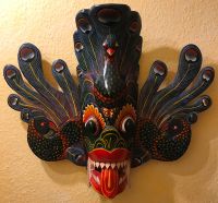 Ritual-Pfauen-Maske Sri Lanka Ceylon, Mayura Raksha Peacock Wuppertal - Elberfeld Vorschau